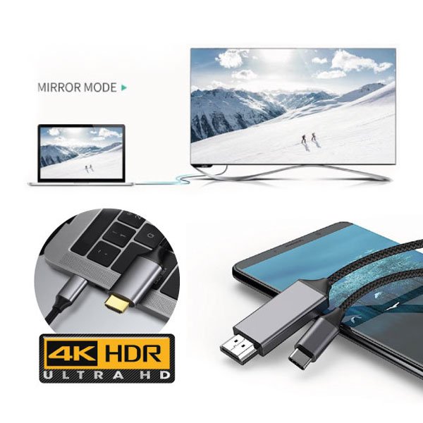 Adaptor cablu USB C-HDMI 4k