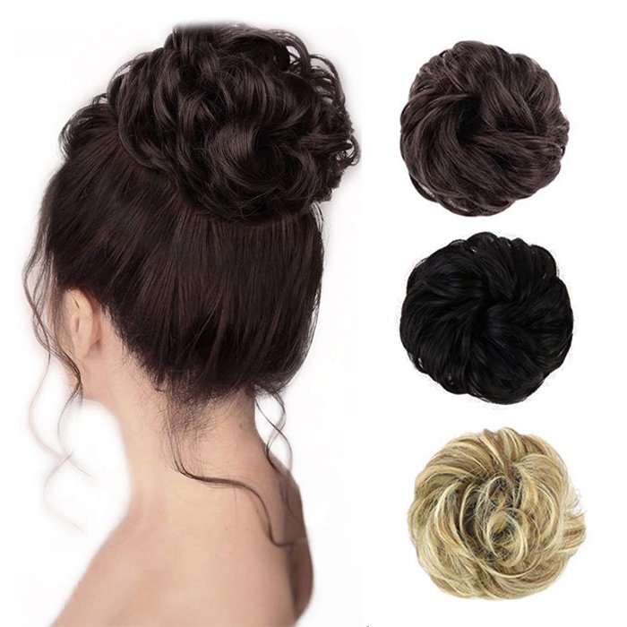 Meșă de păr dezordonat pentru coc (1+1 GRATIS)