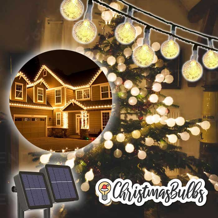 Lumini solare de craciun 30 buc - Christmas Bulbs 1+1 GRATIS