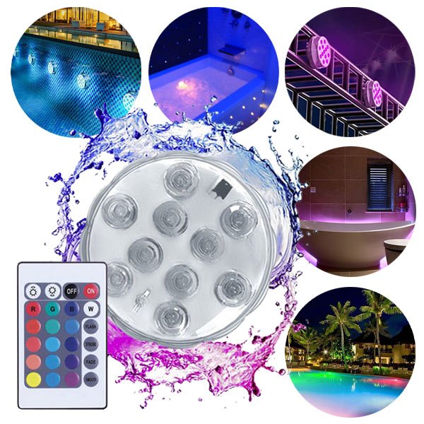 LUMINI LED REZISTENTE LA APĂ (4 buc) - Poollights