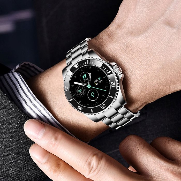 Ceas inteligent pentru bărbați din oțel inoxidabil - Smarty