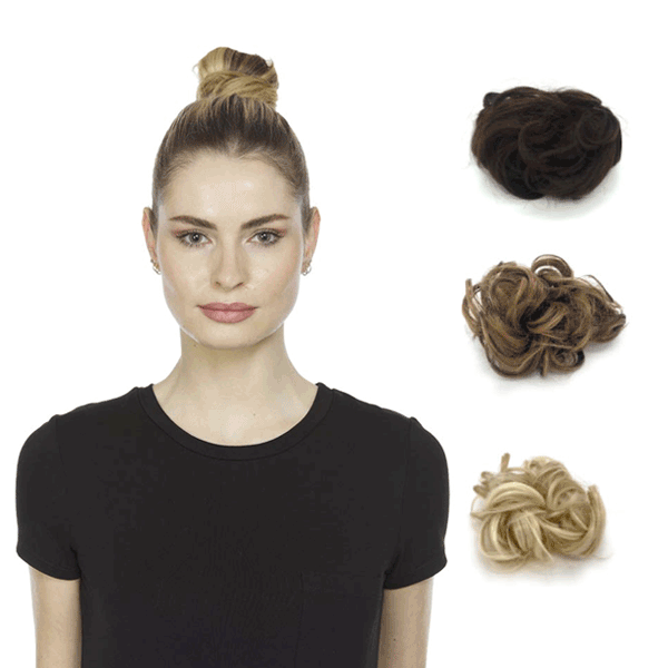 Meșă de păr dezordonat pentru coc (1+1 GRATIS)