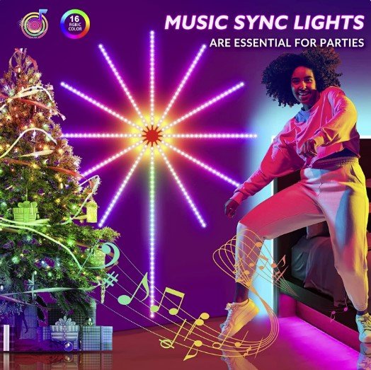 Lumini LED colorate cu artificii - Firework