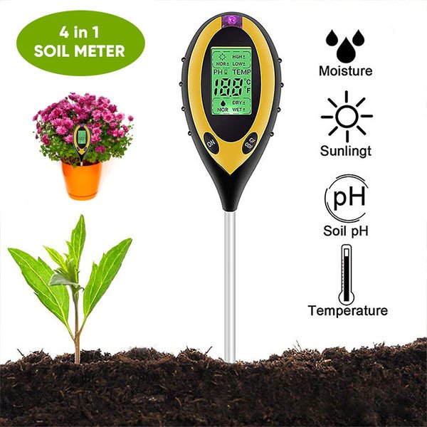 Tester de sol 4 în 1 - Soiltesty