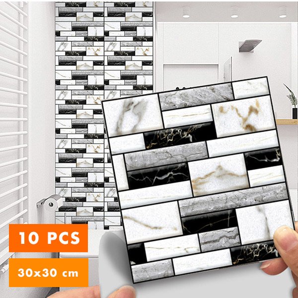 Autocolante de perete cu marmură 3D - Marmorsticker