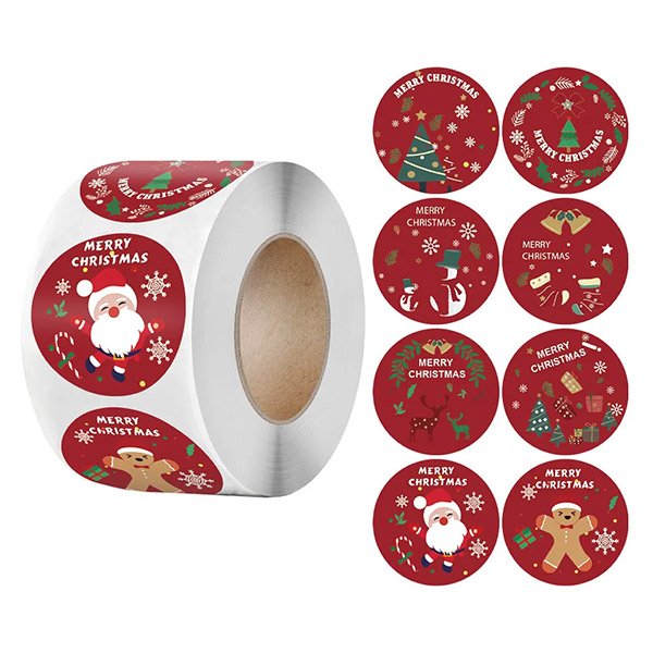 Stickere de crăciun (500 + 500 etichete) - Christy