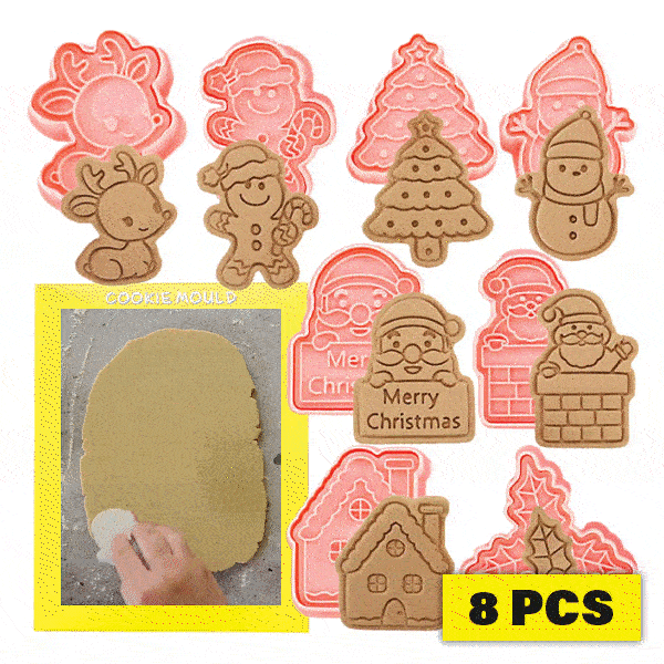 Matrite pentru prajituri de craciun (8 bucăți) - Biscuity