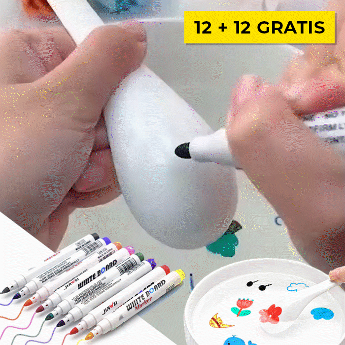 Pixuri magice cu apă (12 + 12 GRATIS) - MagicPens