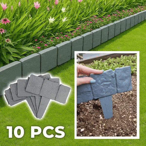 Gard cu imitație de piatră (10 bucăți) - Stonefency