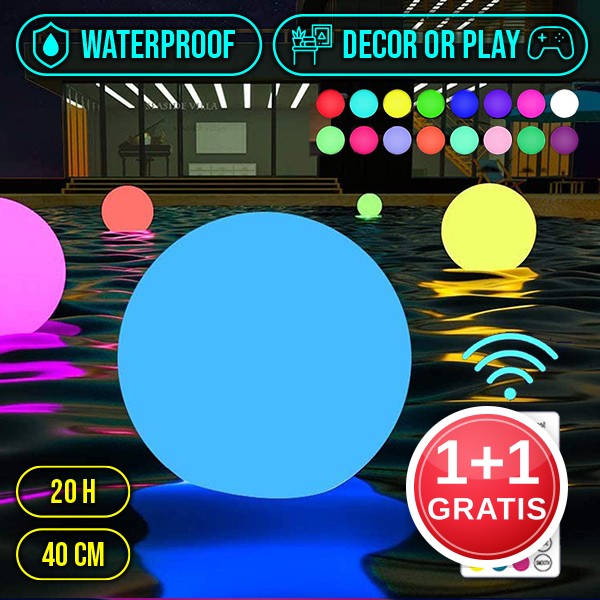 Lumină flotantă pentru piscină - Floatylight (1 + 1 GRATIS)