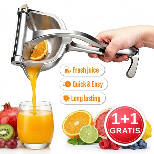 Presă manuală pentru fructe - Squeezly (1 + 1 GRATIS)