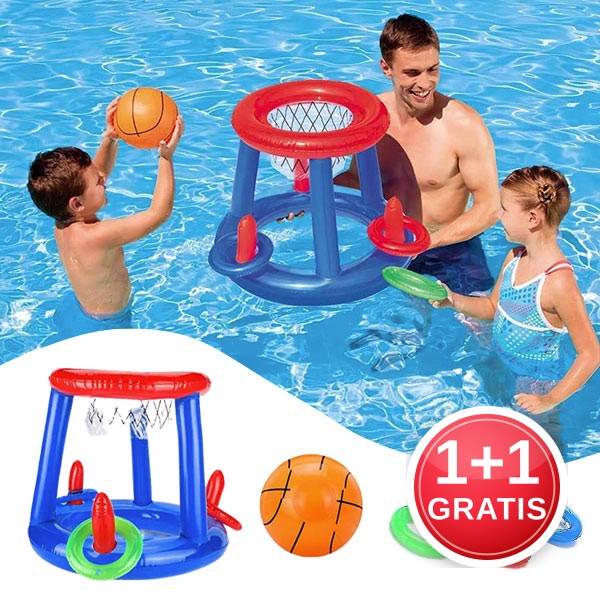Coș de baschet gonflabil pentru piscină - Ringy (1 + 1 GRATIS)