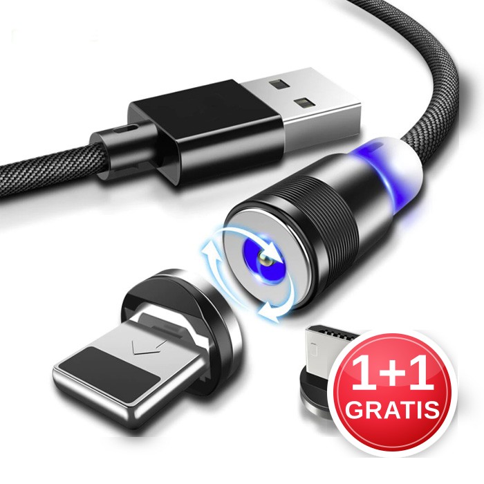 Cablu magnetic de încărcare 3 în 1 (1 + 1 GRATIS)