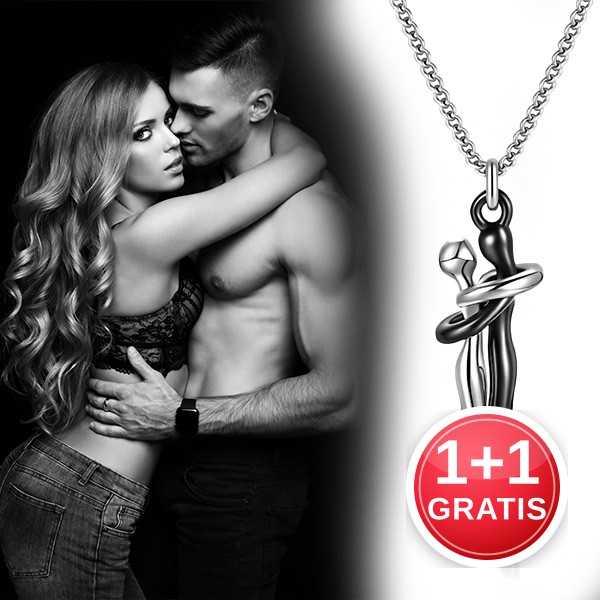 Colier în formă de îmbrățișare - Hearthug (1 + 1 GRATIS)